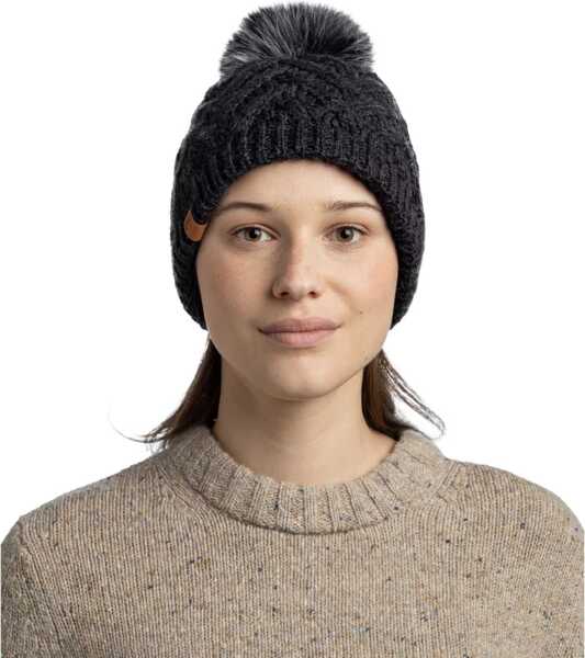 Caciuli Buff Knitted Fleece Caryn Beanie Black Femei (BM 19409672) 3