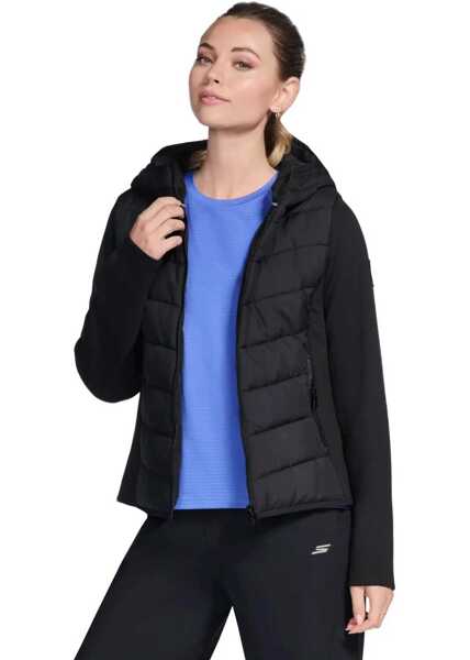 Jachete SKECHERS GO Shield Performance Elite Hooded Jacket Black Femei (BM 19410302) 2