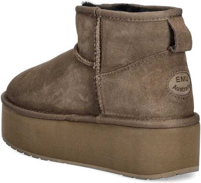 Bocanci de iarna EMU Australia Stinger Micro Flatform Green Femei (BM 19410515) 2