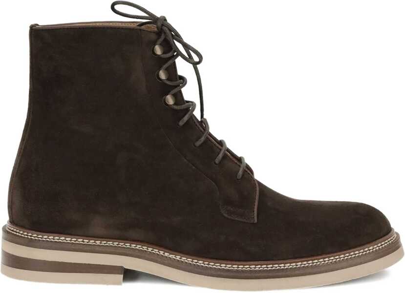 Bocanci casual Brunello Cucinelli Suede Ankle Boots CORVINO Barbati (BM 19411034) 1