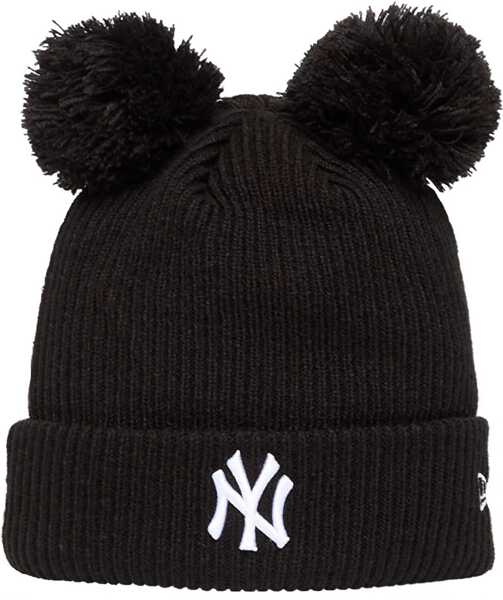 Caciuli New Era Wmns Double Pom Beanie New York Yankees Hat Black Femei (BM 19411061) 1
