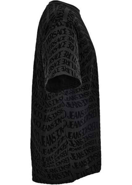 Tricouri Versace Jeans Couture Cotton T-Shirt BLACK Barbati (BM 19411157) 3