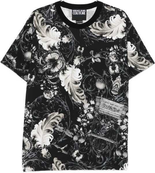 Tricouri Versace Jeans Couture Cotton T-Shirt BLACK Barbati (BM 19411172) 1