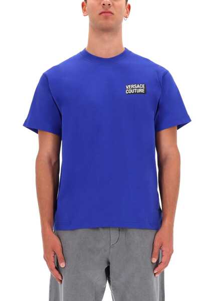 Tricouri Versace Jeans Couture Small Square Logo T-Shirt BLUE Barbati (BM 19411247) 1