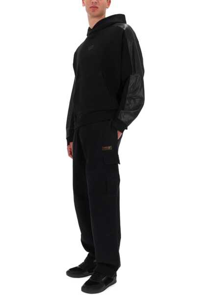 Pantaloni casual Versace Jeans Couture Cargo Jogger Pants BLACK Barbati (BM 19411265) 2