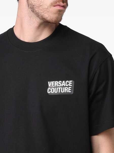 Tricouri Versace Jeans Couture Small Square Logo T-Shirt BLACK Barbati (BM 19411280) 3