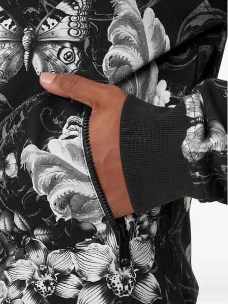 Bomber jacket Versace Jeans Couture Cotton Fleece Bomber Jacket BLACK Barbati (BM 19411289) 4