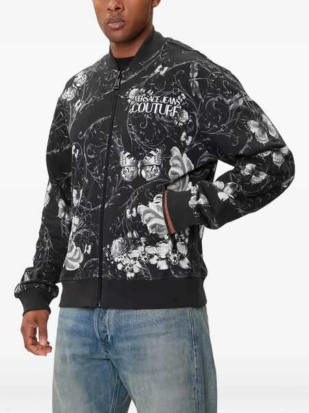 Bomber jacket Versace Jeans Couture Cotton Fleece Bomber Jacket BLACK Barbati (BM 19411289) 1