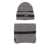 Barbour BOSTON BEANIE & SCARF GIFT SET Gray
