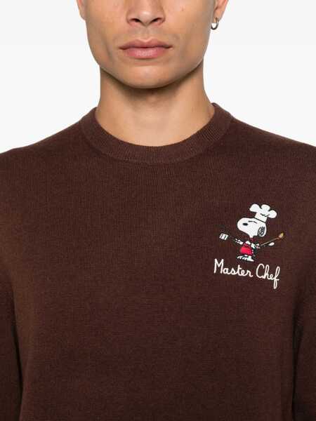 Pulovere Mc2 Saint Barth MC2 Saint Barth Heron Light Embry Sweater BROWN Barbati (BM 19411725) 5