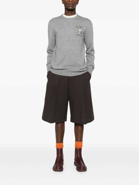 Pulovere Mc2 Saint Barth MC2 Saint Barth Heron Light Embry Crew Neck Sweater GREY Barbati (BM 19411770) 2