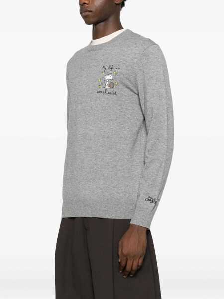 Pulovere Mc2 Saint Barth MC2 Saint Barth Heron Light Embry Crew Neck Sweater GREY Barbati (BM 19411770) 3