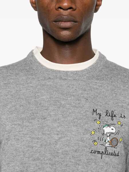 Pulovere Mc2 Saint Barth MC2 Saint Barth Heron Light Embry Crew Neck Sweater GREY Barbati (BM 19411770) 5