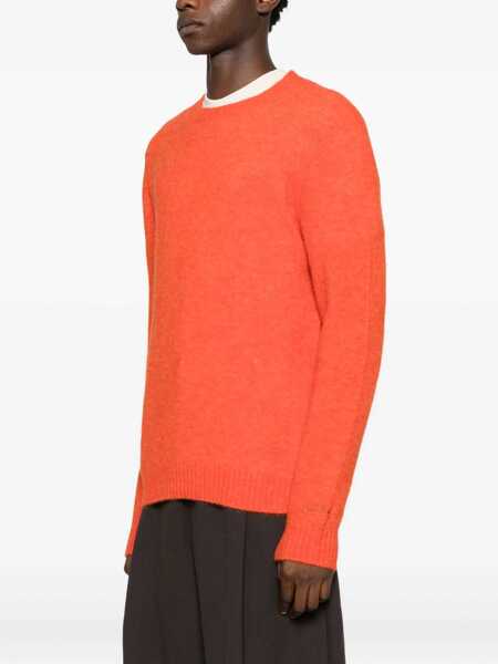 Pulovere Mc2 Saint Barth MC2 Saint Barth Regent Alpaca Crew Neck Sweater ORANGE Barbati (BM 19412061) 3