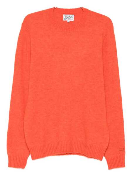 Pulovere Mc2 Saint Barth MC2 Saint Barth Regent Alpaca Crew Neck Sweater ORANGE Barbati (BM 19412061) 1
