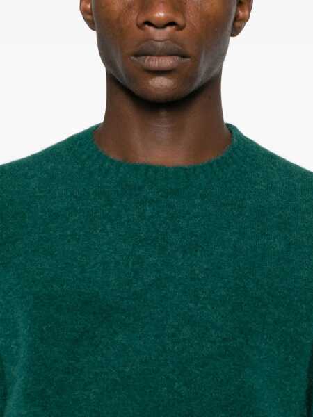 Pulovere Mc2 Saint Barth MC2 Saint Barth Regent Alpaca Crew Neck Sweater GREEN Barbati (BM 19413627) 5