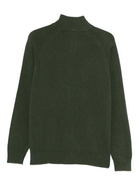 Cardigane Mc2 Saint Barth MC2 Saint Barth Wool Turtleneck Cardigan GREEN Barbati (BM 19413747) 2