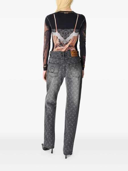 Blugi MARINE SERRE Marine Serre Moon Jeans GRAY Femei (BM 19414233) 3