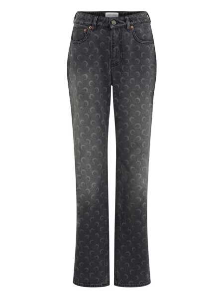 Blugi MARINE SERRE Marine Serre Moon Jeans GRAY Femei (BM 19414233) 1