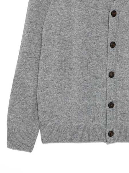 Cardigane Mc2 Saint Barth MC2 Saint Barth Herrison Wool Cardigan GREY Barbati (BM 19415100) 3
