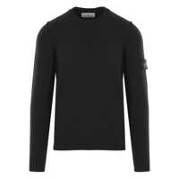 Pulovere Stone Island Sweater With A Round Neck In Mixed Wool Barbati