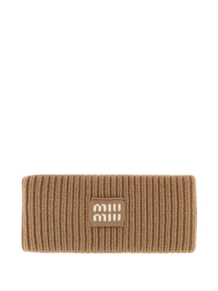 Palarii Miu Miu Miu Miu Cappelli Cashmere Wool MORO Femei (BM 19416741) 1