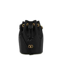 Genti mini Valentino Garavani Vlogo Signature Mini Leather Bucket Bag Femei