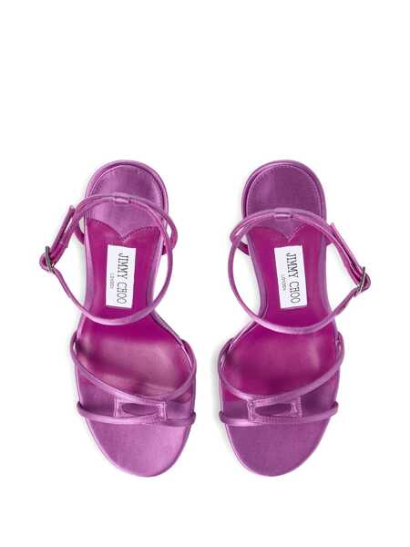 Sandale Jimmy Choo 1998 Leo 100 mm heeled sandals Purple Femei (BM 19417569) 3