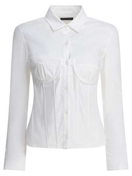 Camasi office Balenciaga Corset shirt White Femei (BM 19417728) 1