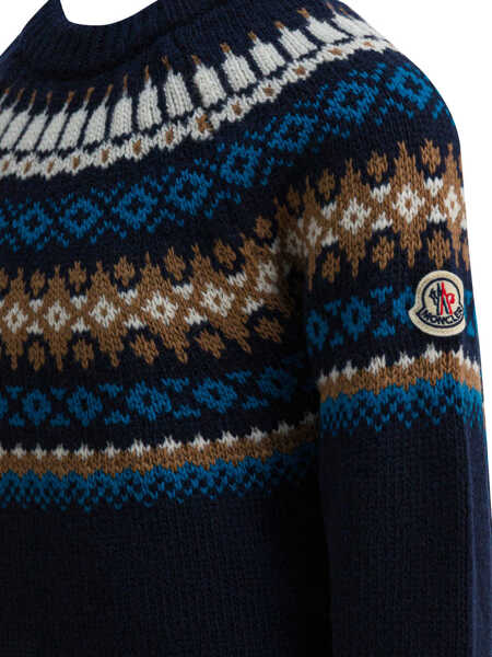 Pulovere casual Moncler Knitwear Blue Baieti (BM 19417791) 4