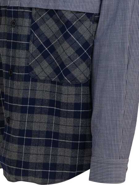 Camasi casual COMME DES GARONS HOMME Shirt with cotton inserts Black Barbati (BM 19417833) 4