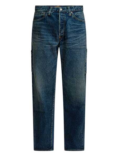 Blugi drepti HUMAN MADE Future Straight leg jeans Blue Barbati (BM 19417857) 1