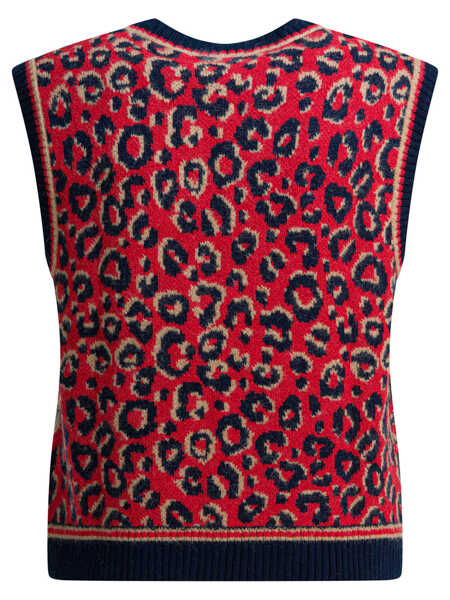 Pulovere casual adidas Originals Wales Bonner Knit vest Red Barbati (BM 19417974) 2