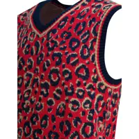 Pulovere casual pentru Barbati - Pulovere casual adidas Originals Wales Bonner Knit vest Red Barbati (BM 19417974) - B-mall.ro