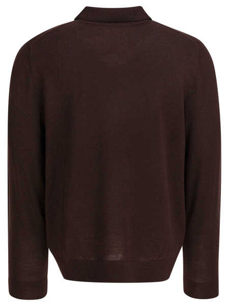 Tricouri Polo Vince Merino wool polo shirt Bordeaux Barbati (BM 19418028) 2