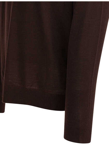 Tricouri Polo Vince Merino wool polo shirt Bordeaux Barbati (BM 19418028) 4