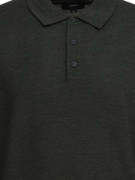 Tricouri Polo Vince Merino wool polo shirt Grey Barbati (BM 19418031) 3