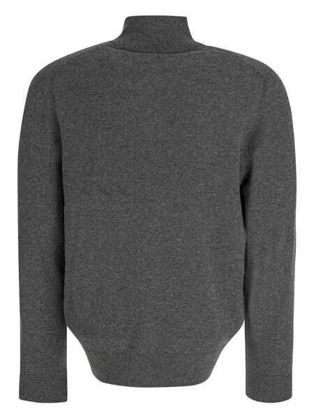 Pulovere Vince Cashmere sweater with half zipper Grey Barbati (BM 19418037) 2