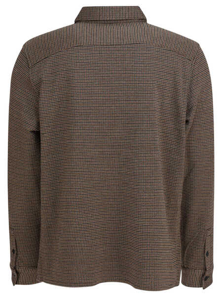 Camasi casual Vince Houndstooth shirt Brown Barbati (BM 19418043) 2