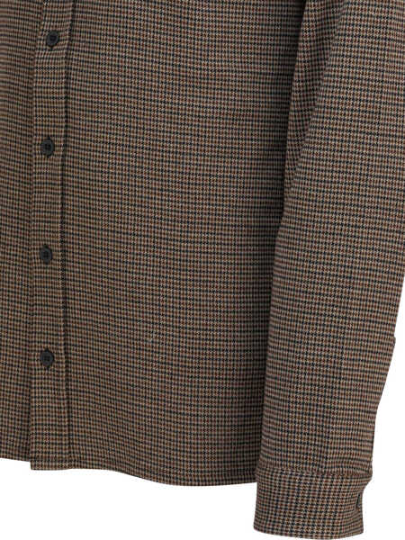 Camasi casual Vince Houndstooth shirt Brown Barbati (BM 19418043) 4