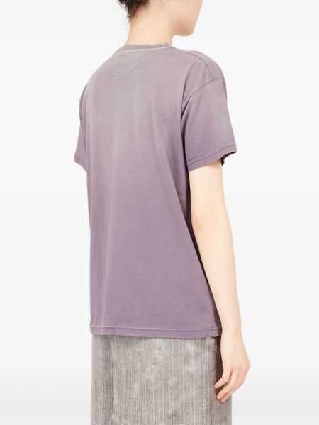 Tricouri Maison Margiela T-shirt with reverse logo Purple Femei (BM 19418064) 4