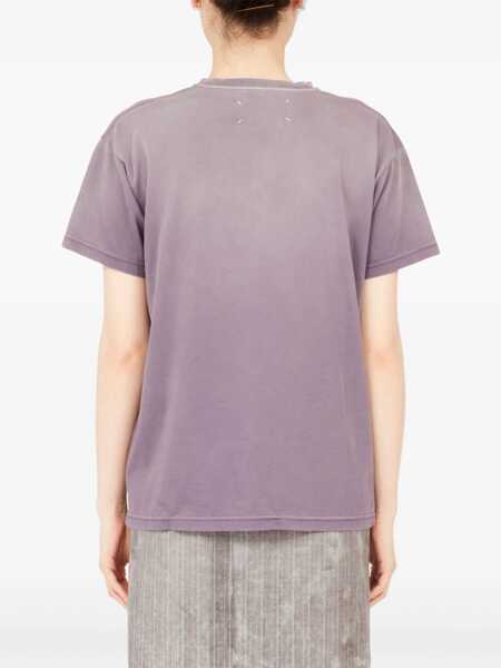 Tricouri Maison Margiela T-shirt with reverse logo Purple Femei (BM 19418064) 5