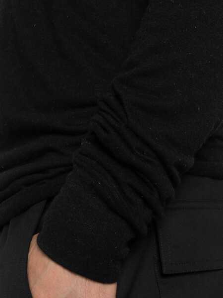 Tricouri Rick Owens Viscose crewneck T-shirt Black Barbati (BM 19418076) 4