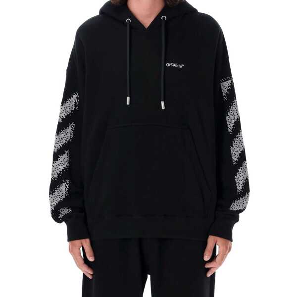 Bluze de trening Off-White Off-White Pixel Diag Skate Hooded Sweatshirt Black Barbati (BM 19418175) 2