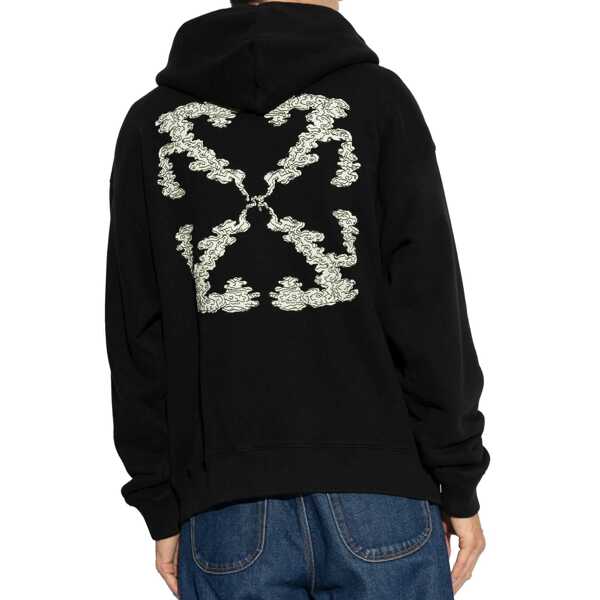 Bluze de trening Off-White Off-White Logo Hooded Sweatshirt Black Barbati (BM 19418178) 3