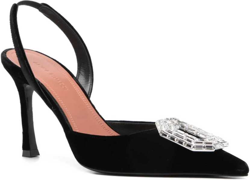 Pantofi cu toc AMINA MUADDI Camelia suede Pumps BLACK Femei (BM 19418192) 2