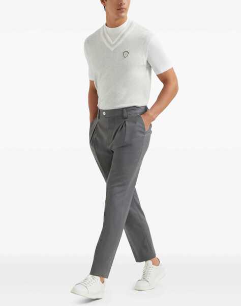 Tricouri Brunello Cucinelli Crew neck T-shirt BIANCO Barbati (BM 19418243) 5