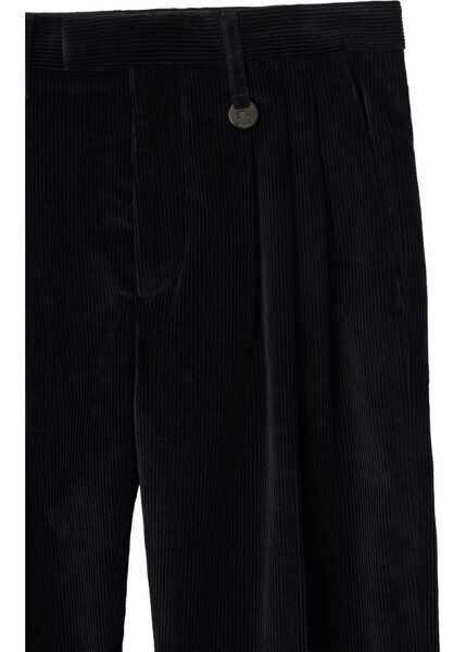 Pantaloni casual Burberry Cotton corduroy Trousers TWILIGHT BLUE Barbati (BM 19418249) 3