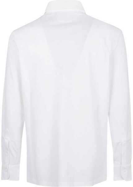 Camasi casual Brunello Cucinelli Long-sleeved cotton Shirt BIANCO Barbati (BM 19418264) 2