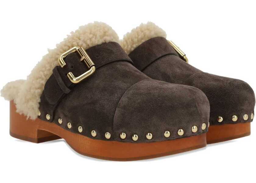 Sandale Chloe Jeannette Clogs BURNT WOOD Femei (BM 19418267) 2